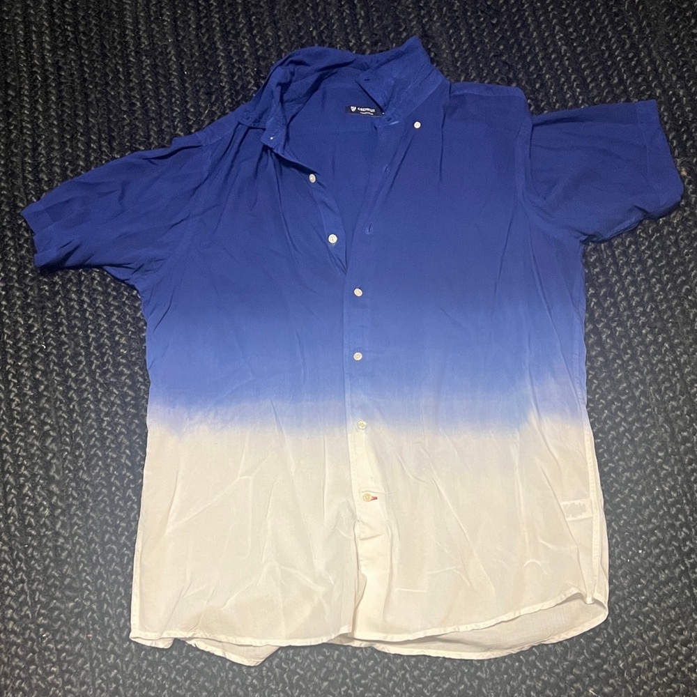 Blue and White Ombré Shirt